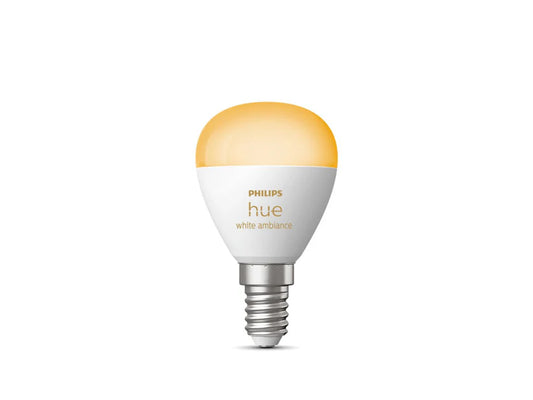 Philips Hue E14 Luster Candle Globe - White Ambiance