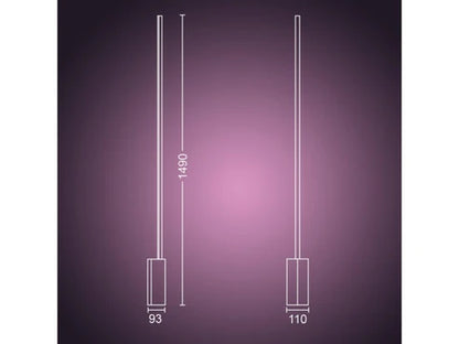 Philips Hue Gradient Signe Floor Lamp  measurements