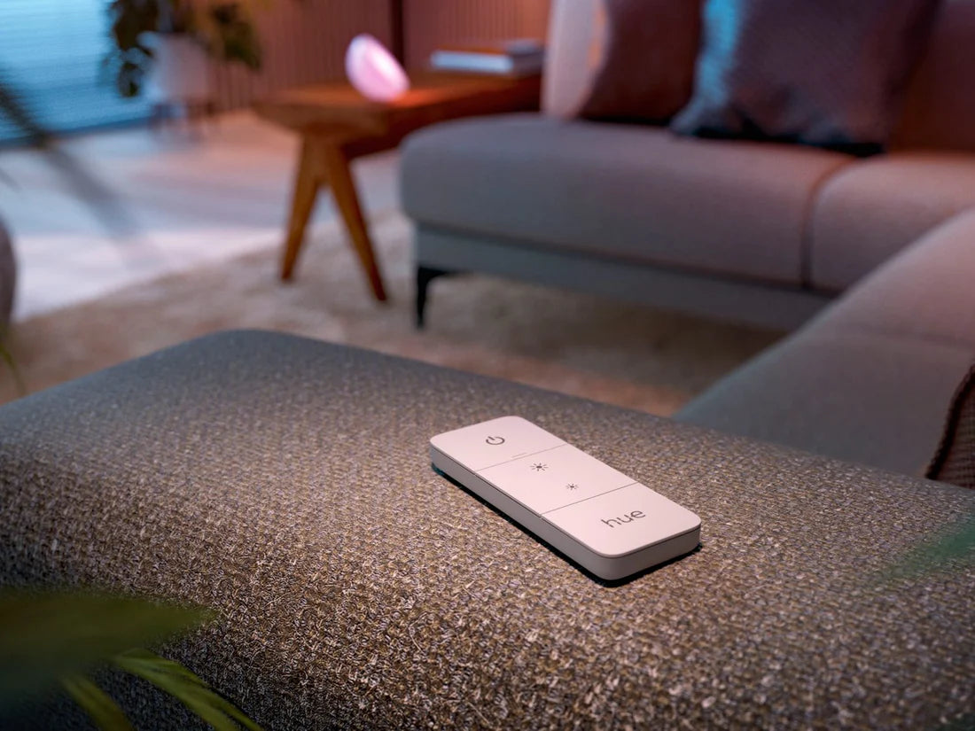 Philips Hue Dimmer Switch V2 on couch