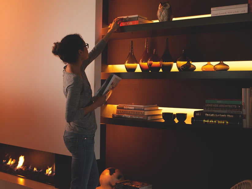 Philips Hue Lightstrip Plus - 2m on shelves